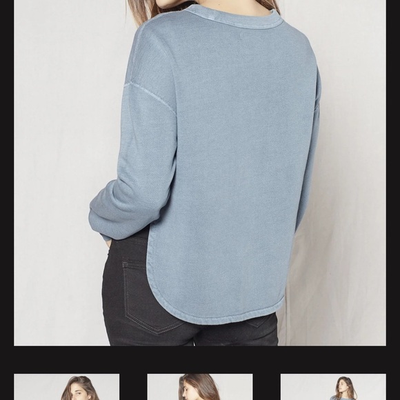 Outerknown Heather Gray Solstice Cutaway Crewneck - Picture 5 of 5